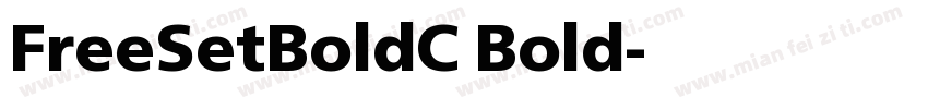 FreeSetBoldC Bold字体转换